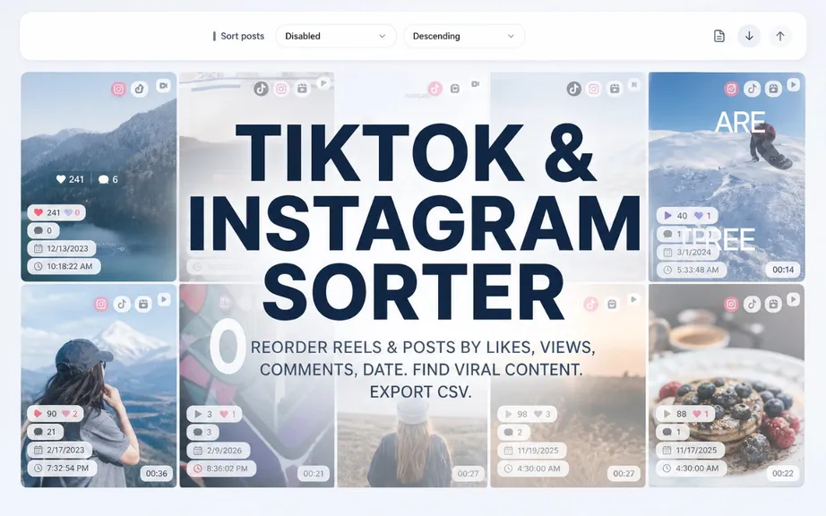 Compare visible posts